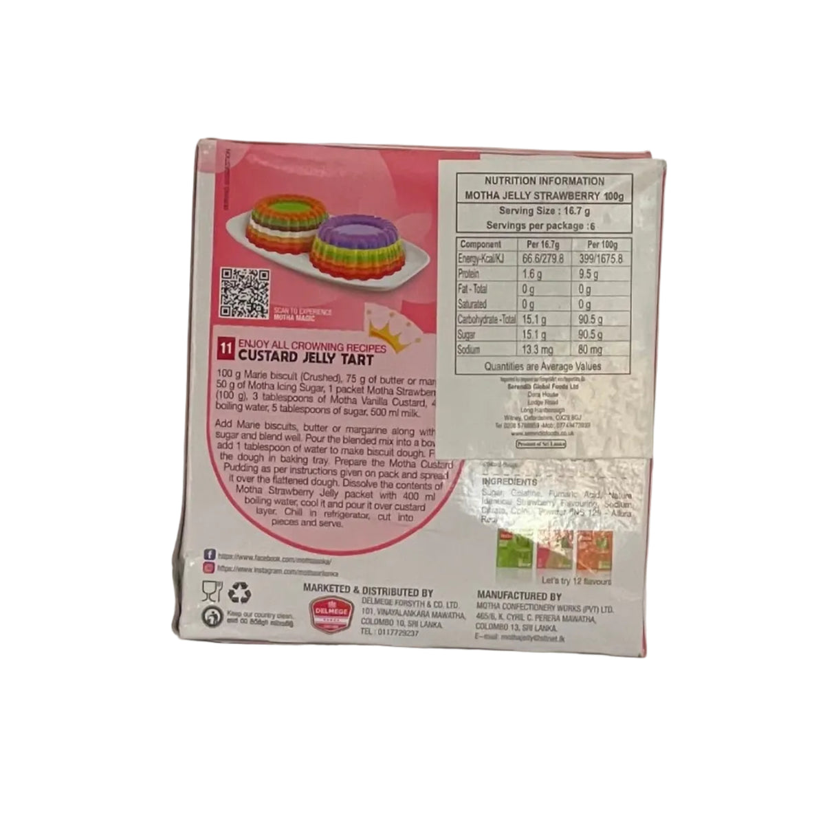 Motha Jelly Strawberry 100g