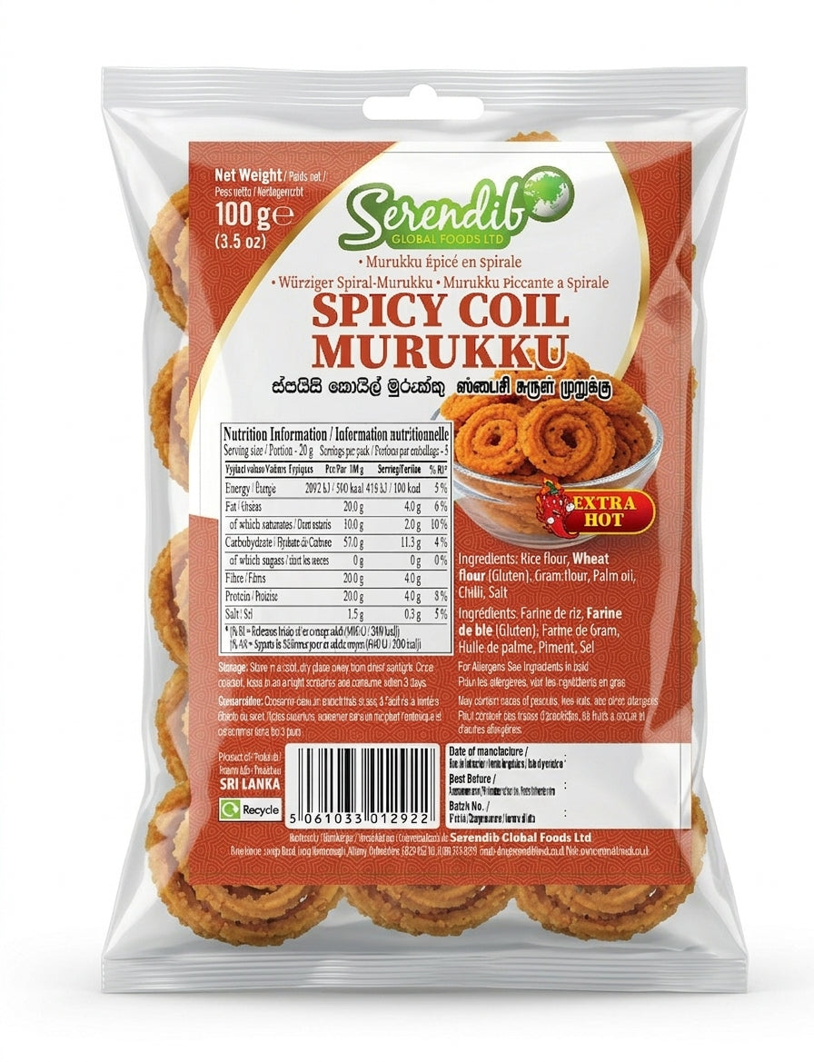 Serendib Spicy Coil Murukku 100g