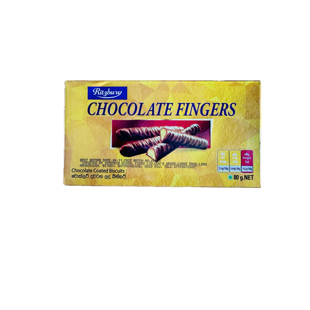 Ritzbury Choc Fingers 80g
