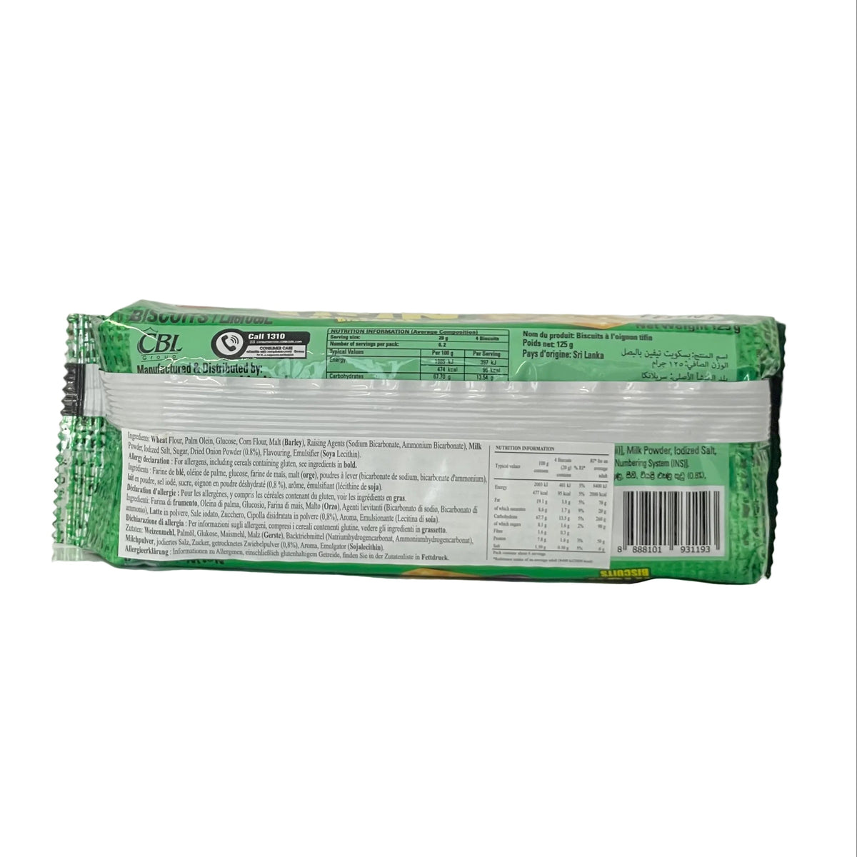Munchee Tifin Onion 125g