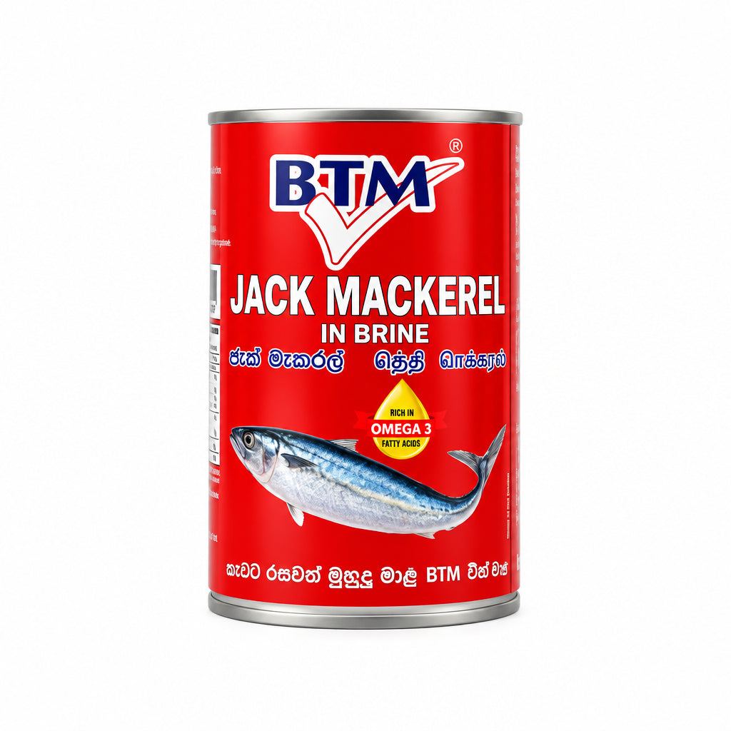 BTM Jack Mackerel in Brine 425g