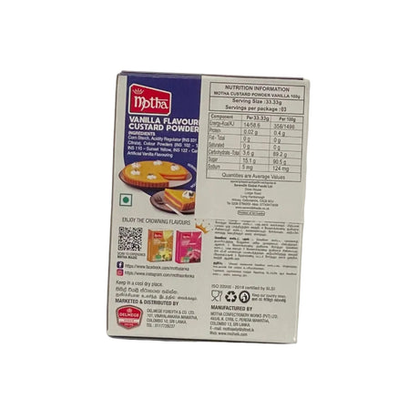 Motha Custard Powder Vanilla 100g