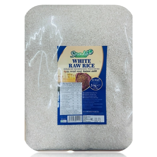 Serendib White Raw Rice - 5Kg