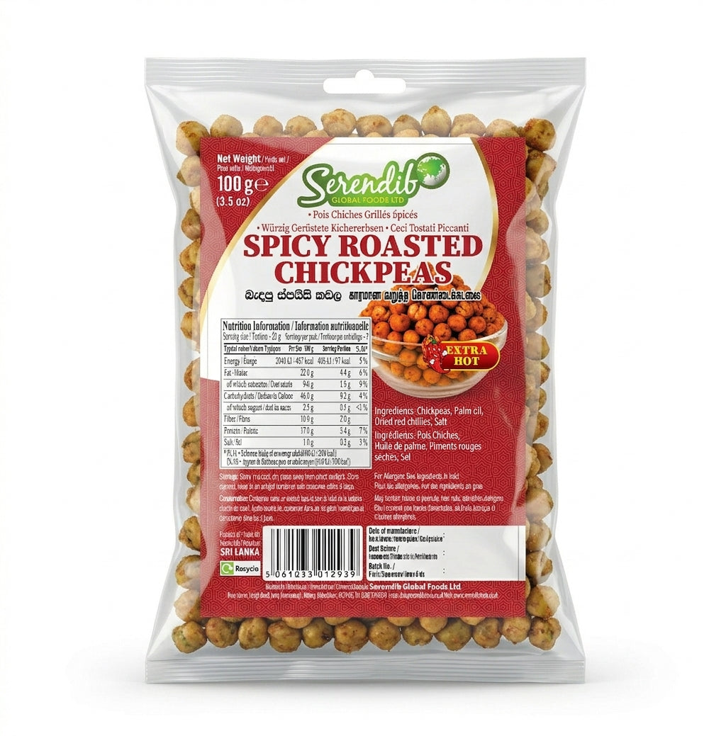 Serendib Spicy Roasted Chick Peas 100g